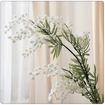 Product: KG7HQRP Decorative Artificial Flowers Artificial Acacia Yellow Mimosa Plush Cherry Fake Silk Flower for DIY Wedding Birthday Party Decors 3PCS (Color : Style 1) (Style 2)