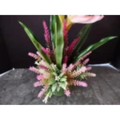 Silky Flower Store Mini Amaryllis Pink Silk Floral Arrangement, Faux Artificial Flowers, Decorative Home Accent, 20.5cm 4 4 Product: Mini Amaryllis Silk Floral Arrangements Pink Artificial Flowers