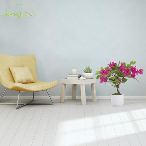Product: 2 Pack Artificial Bougainvillea Tree, 24" Faux Silk Floral Tree Bougainvillea Plant with Flowers in Plastic Pot for Home Office Garden Indoor Outdoor Decor,White Pot