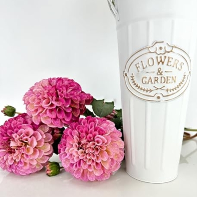 Product: 3PCS 31" Purple Dahlia Flowers,Realistic Artificial Dahlia for Wedding Home Table Centerpieces Decoration Floral Arrangement (NO VASE)