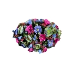 Product: Jucgghk Vivid and Realistic Floral Art 36" Durable Artificial Tombstone Decorative Flowers, Colorful Tombstone Decorative Flowers for Cemetery Headstone