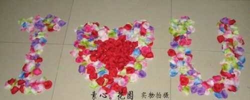 Product: Siam Circus 5000 pieces / lMany Color available raw silk artificial rose flower petals 5000pcs/lot rose decoration for wedding part