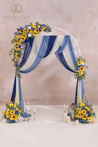 Silky Flower Store Artificial Wedding Arch Flowers Kit, Hanging Silk Floral Backdrop, Ceremony Decor, Pack of 5, 32.5cm 5 5 Product: TINGE TIME Artificial Arch Flowers Kit Pack of 5, Wedding Decorations for Reception with Hanging Flowers, Wedding Arch Silk Floral Arrangements Ceremony Backdrop Bridal Shower Outdoor Party Decor