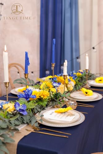 Product: TINGE TIME 9FT Artificial Sunflower Garland, Handcrafted Eucalyptus Garland with Flowers, Silk Sunflower Vine for Wedding Decoration Reception Sweetheart Table (Sunflower&RoyalBlue)