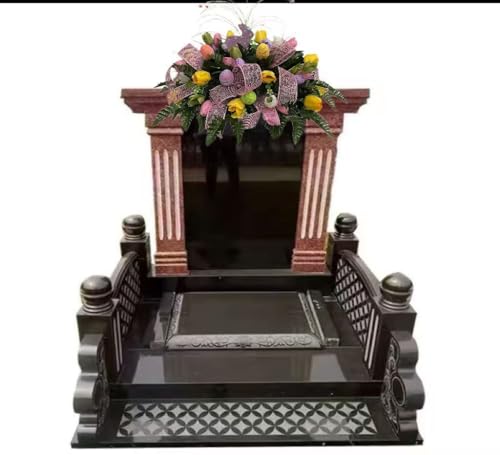 Silky Flower Store Handmade Floral Cemetery Saddle, Spring Easter Grave Headstone Decoration, Memorial Tribute Arrangement, 32in x 18in x 11in 1 1 Product: Jucgghk Vivid and Realistic Floral Art Handmade Easter Flower Cemetery Saddle,Spring Cemetery Flowers, Cemetery Decoration,Grave Site Flower for Headstone Flower