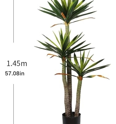 Product: GenSDH Artificial Tree 4.7Ft Artificial Trees Simulated Gladiolus Tree Lifelike Fake Tree for Indoor Outdoor Home Artificial Plant Decoration