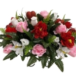 Product: Jucgghk Vivid and Realistic Floral Art Valentine Cemetery,Spring Cemetery Flowers,Flower for Cemetery,Grave Site Flower,Headstone Flower,Mother's Day Saddle for Grave
