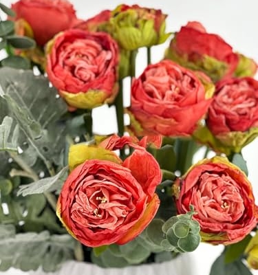 Product: 8 Stems Salmon Dried Flowers,32" Artificial Peony Bouquet for Home Wedding Table Decoration(NO VASE) for Wedding/Home Decoration