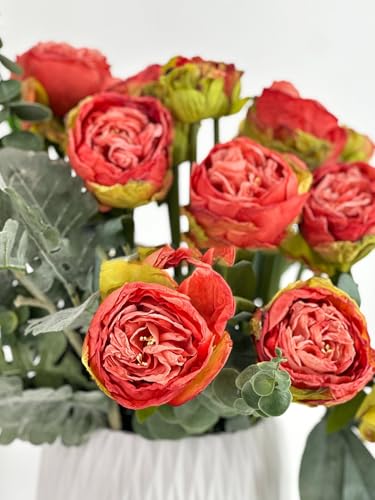 Product: 8 Stems Salmon Dried Flowers,32" Artificial Peony Bouquet for Home Wedding Table Decoration(NO VASE) for Wedding/Home Decoration