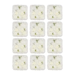 Product: Cncestore 12PC Artificial Flower Wall Panel Wedding Backdrop Event Party Flower Wall Panel