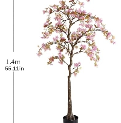 Silky Flower Store Artificial Begonia Flower Tree, Indoor Outdoor Simulation Decor, Lifelike Faux Greenery, 140cm 8 8 Product: GenSDH Artificial Tree Artificial Tree Begonia Flower Tree Fake Tree 140Cm Simulation Tree for Indoor Outdoor Artificial Plant Decor