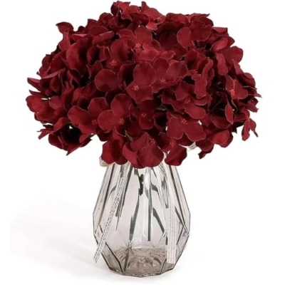 Product: Gfsdjalkj 25PCS Hydrangea Artificial Flowers,Silk Hydrangea Heads Flowers for DIY Wedding Centerpiece Home Party Decoration(Wine)