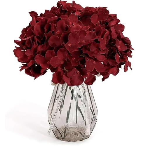 Product: Gfsdjalkj 25PCS Hydrangea Artificial Flowers,Silk Hydrangea Heads Flowers for DIY Wedding Centerpiece Home Party Decoration(Wine)