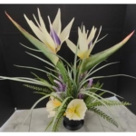 Product: 19Inches Artificial White Birds Of Paradise Table Centerpiece, Elegant Silk Flowers Centerpiece for Parties Birthday Baby Shower Bridal Banquet Decoration Garland for Table Centerpiece Holiday Party W