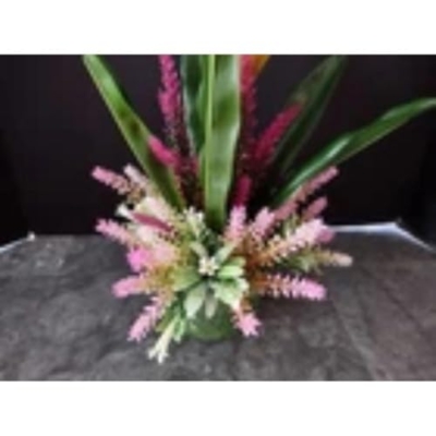 Silky Flower Store Mini Amaryllis Pink Silk Floral Arrangement, Faux Artificial Flowers, Decorative Home Accent, 20.5cm 7 7 Product: Mini Amaryllis Silk Floral Arrangements Pink Artificial Flowers
