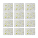 Product: Subiudzzh 12PCS Flower Wall Backdrop, Artificial Flower Wall Panels White Silk Rose Backdrop Panels with Dahlia, Hydrangea for Wedding Venue Decorations, Birthday Parties 23.62 x 15.74 Inch