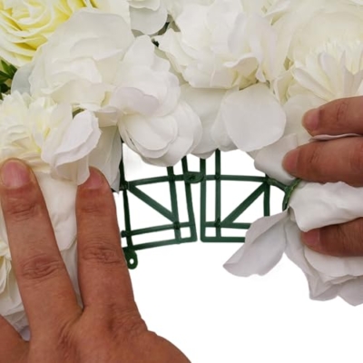 Product: Cncestore 12PC Artificial Flower Wall Panel Wedding Backdrop Event Party Flower Wall Panel
