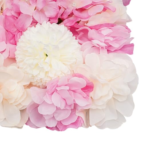 Silky Flower Store Artificial Flower Wall Backdrop, Silk Flower Panel Wedding Decor, Indoor Outdoor DIY Floral Hedge, 12pcs Panel Set 12pcs 5 5 Product: Cncestore 12pcs Flower Wall Backdrop Anti-Wear Flower Panel Silk Wedding Venue Decor