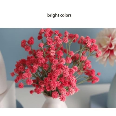 Product: SHUawan Artificial Plum Blossom Flowers with Ceramic Vase – Lifelike Silk Bouquet Faux Plants for Home Table Party Décor