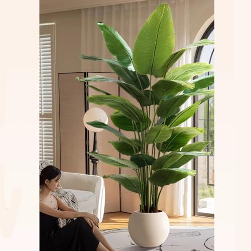 Product: Artificial Bird of Paradise Plant, Outdoor Fake Tropical Banana Tree – Perfect Faux Plants for Indoor, Plant in Pot for Home Decor(120cm/47.2in)