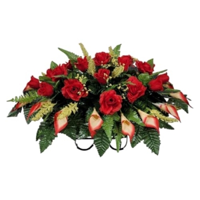 Product: Black Headstone Saddle, Orange Grave Flowers Cone Set for Memorial Decoration for a Motorcycle Biker Garland for Table Centerpiece Holiday Party Weddi