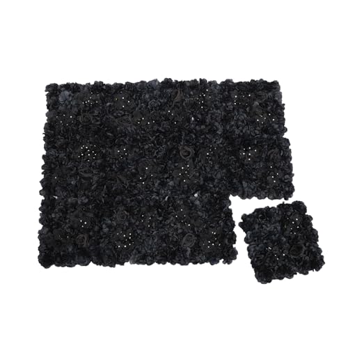 Product: JLYNOWPT Black Artificial Flower Wall Panels, 12 Pcs Flower Panels for Backdrop 15x15 in 3D Silk Hydrangeas, Dahlias, Roses Floral Panel for Wedding (Hydrangeas, Dahlias, Roses)