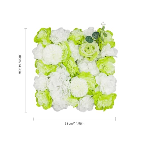 Silky Flower Store Artificial Flower Wall Panel Wedding Party Background Decor, Silk Plastic Faux Floral Backdrop, 38x38cm 3 3 Product: Cncestore 12Pcs Artificial Flower Wall Panel Wedding Party Venue Background Decor 38 * 38cm