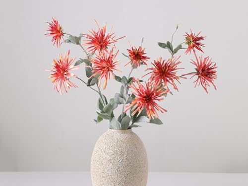 Product: 6 Stems Artificial Chrysanthemum Spray, Autumn Artificial Flower for Home Wedding Party Arrangement, Table Centerpiece Used for Dining Table Center, Wedding Parties, and(Pink)