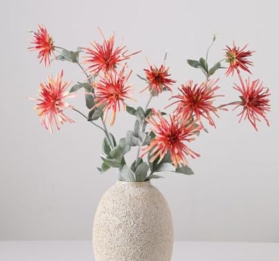 Product: 6 Stems Artificial Chrysanthemum Spray, Autumn Artificial Flower for Home Wedding Party Arrangement, Table Centerpiece for Wedding/Home Decoration(Pink)