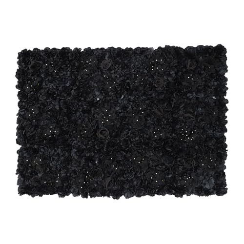 Product: JLYNOWPT Black Artificial Flower Wall Panels, 12 Pcs Flower Panels for Backdrop 15x15 in 3D Silk Hydrangeas, Dahlias, Roses Floral Panel for Wedding (Hydrangeas, Dahlias, Roses)