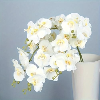 Product: 2/5 Pcs 9-Head Flowers 38inch Artificial Orchid Bouquet Artificial Flowers for Wedding Decoration Garden Home Decor(5pcs)