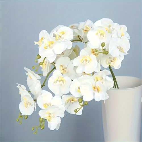 Product: 2/5 Pcs 9-Head Flowers 38inch Artificial Orchid Bouquet Artificial Flowers for Wedding Decoration Garden Home Decor(5pcs)