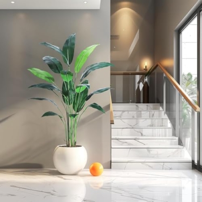 Product: Sunvasagoo 6FT Artificial Bird of Paradise Plant - Realistic Lifelike Design, Easy to Assemble, Silk Material, Ideal Housewarming Gift - 2 Pack