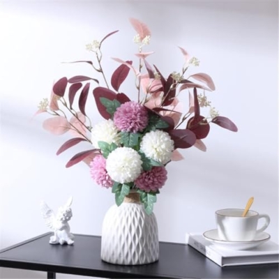 Product: Artificial Silk Anemone Flowers Bouquet – Nordic Style Spring Wedding, Bridal Shower, Home & Party Decoration(Gray)