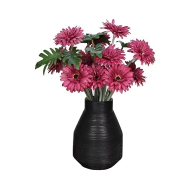 Product: Floral Installations Table Fake Flower Arrangement Living Room Decoration Artificial Flower Flowers Silk Flower Bouquet with Ceramic Vase Party Decoration