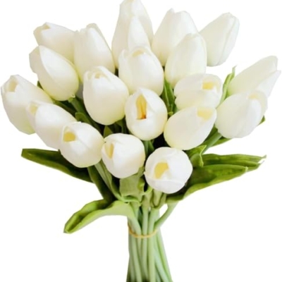 Product: Beautiful Flower Soft Tulips, 20Pcs Artificial Flowers, Suitable for Table Center, Wedding Party, Home Floral Decoration（No Vase） Used for Home Decoration, Weddings