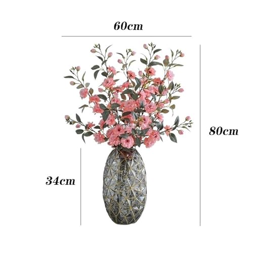 Product: ZHOUYANB Artificial Flowers Simulation Camellia Chinese Zen Silk Home Soft Furnishings Placement Flower Arrangement Fake Ornaments Jewelry Flowers(b) (c 1)