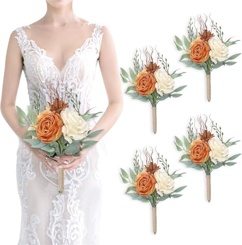 Product: Beautiful Flower Quiet Bridesmaid Bouquet, 7Pcs Artificial Floral Centerpiece for Wedding Bouquets, Ceremonies and Anniversary Proposals Used for Home Decoration, Weddings