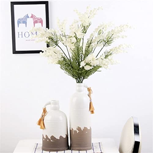 Silky Flower Store Decorative Artificial Acacia Yellow Mimosa Silk Flowers, Faux UV Resistant Floral Arrangement, 3PCS 32.5cm 4 4 Product: KG7HQRP Decorative Artificial Flowers Artificial Acacia Yellow Mimosa Plush Cherry Fake Silk Flower for DIY Wedding Birthday Party Decors 3PCS (Color : Style 1) (Style 2)
