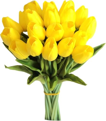 Product: Beautiful Flower Romantic Tulips and Calla Lilies, 20Pcs Artificial Flowers, for Table Center, Indoor and Outdoor, Home Floral Decoration (No Vase) Used for Home Decoration, Weddings