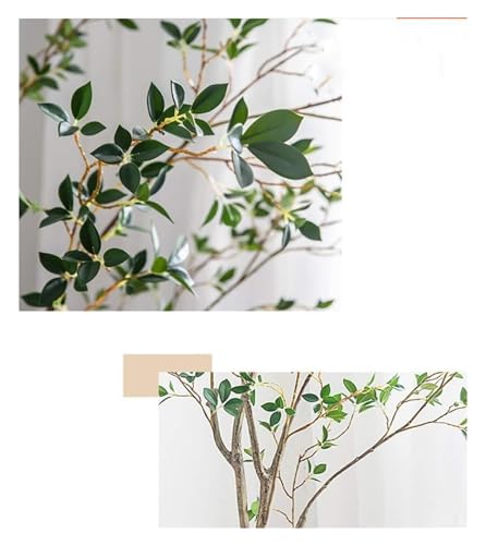 Product: GenSDH Artificial Tree 5 Ft Faux Tree Artificial Trees Artificial Camellia Artificial Plant with Black Flower Pot for Outdoor Indoor Faux Tree Decor