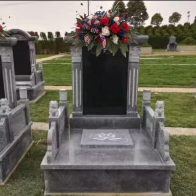 Product: Jucgghk Vivid and Realistic Floral Art Beautiful Patriotic Cemetery Saddle Arrangement - Cemetery Flowers,Gravesite Flowers- Headstone Arrangement for Grave