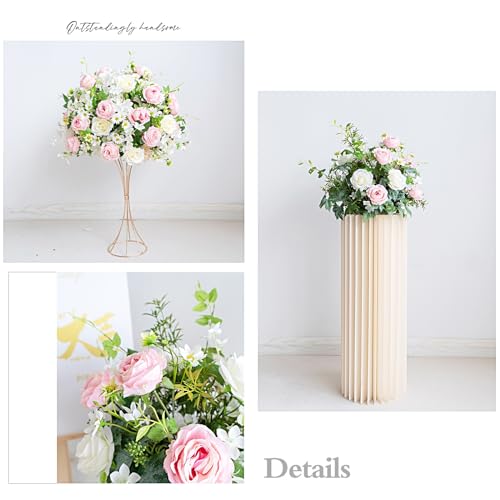 Product: LMJYU Gold Artificial Wedding Arch Flowers Kit Pack of 5, Wedding Decorations for Reception Ceremony Reception Fake Rose Arbor Backdrop Floral Party Outdoor Decorations