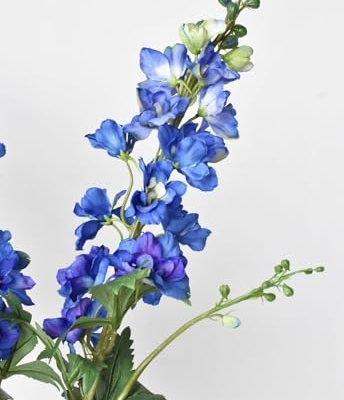 Silky Flower Store Artificial Delphinium Stem Blue Violet Faux Flower Bouquet, 35in 12 12 Product: Jucgghk Vivid and Realistic Floral Art 35" Faux Blue Violet Delphinium Stem,5PCS Realistic Artificial Flowers for Bouquet Home Wedding Table Centerpiece Indoor Home