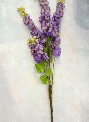 Product: 5 Stems 32”Purple Ombré Wisteria Bunch,Artificial Long Stems Plants for Table Centerpieces Wedding Party Home Decoration Indoor(NO VASE)