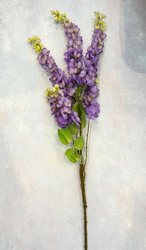 Product: 5 Stems 32”Purple Ombré Wisteria Bunch,Artificial Long Stems Plants for Table Centerpieces Wedding Party Home Decoration Indoor(NO VASE)