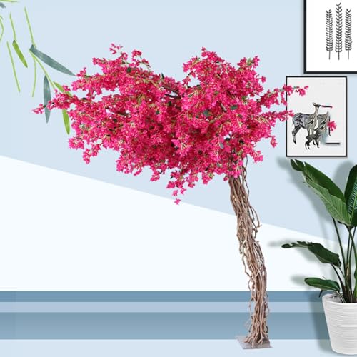 Product: Artificial Bougainvillea Tree, Faux Tree Realistic Bougainvillea Plant with Flowers/Leaves for Home Office Garden Farmhouse Christmas Holiday Decor(2x1.8m/78x72in)