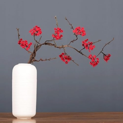 Product: DUYHBAWRS Simulated Cherry Blossom Rattan Branch Home Decoration, Dried Branches, Tea Room Fake Flower Decorations(Black)