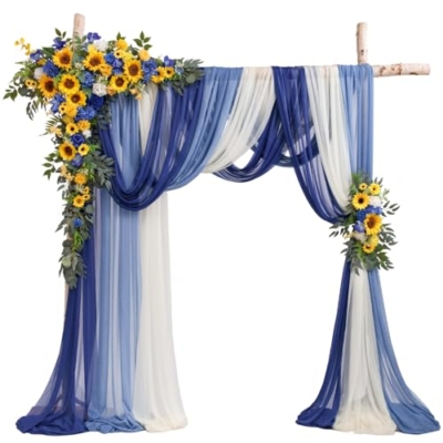 Product: TINGE TIME Artificial Arch Flowers Kit Pack of 5, Wedding Decorations for Reception with Hanging Flowers, Wedding Arch Silk Floral Arrangements Ceremony Backdrop Bridal Shower Outdoor Party Decor