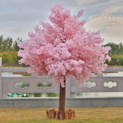 Product: Cherry Blossom Artificial Tree, Fake Pink Cherry Blossom Tree for Indoor/Outdoor, Christmas, Garden, Home, Office, Gorgeous Lifelike, Round(2 * 1.8m)